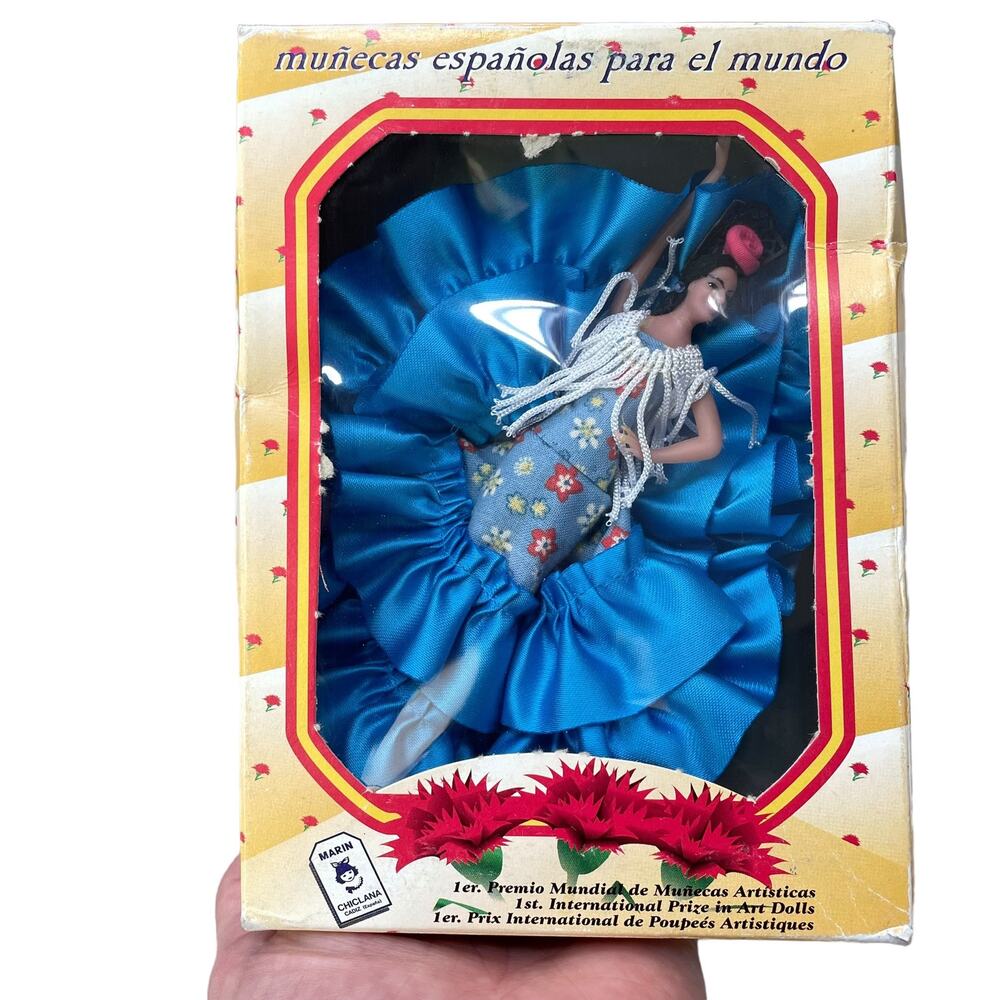 Vintage Marin Chiclana Flamenco Dancer Doll Spain Juanilla Spanish 1960-70s READ